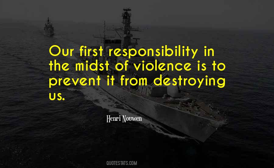 Prevent Violence Quotes #78466