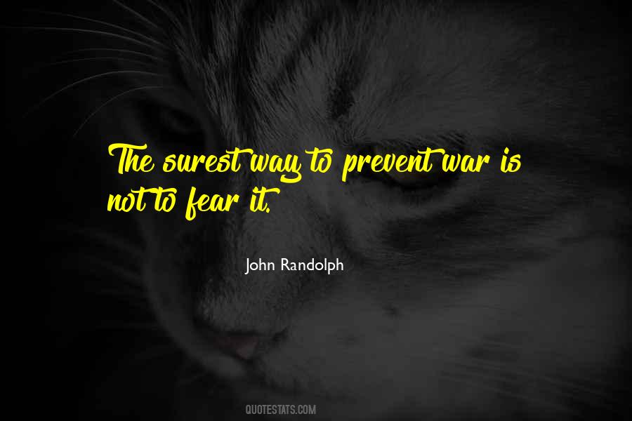 Prevent War Quotes #140063