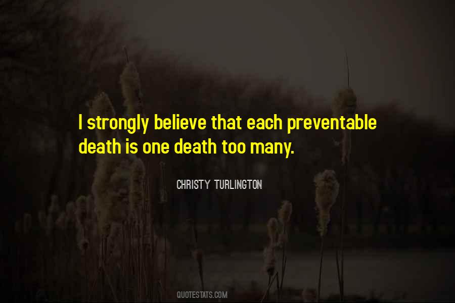 Preventable Death Quotes #1773588