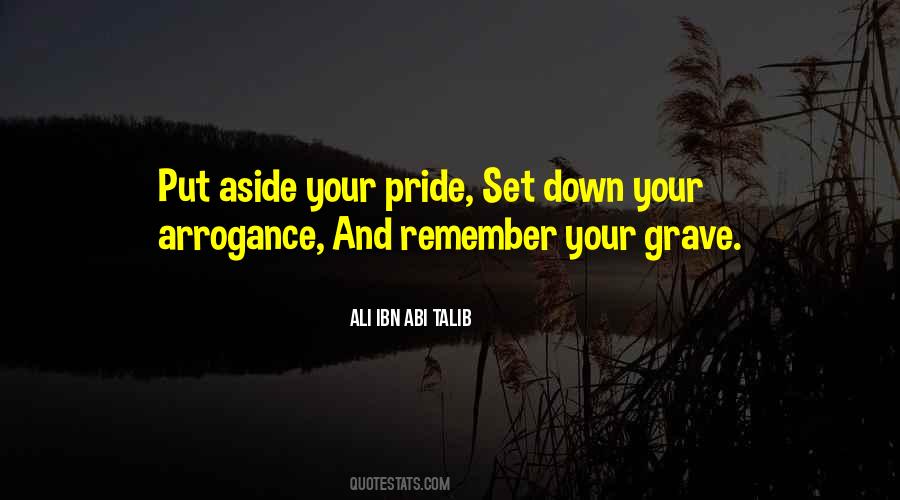 Pride Aside Quotes #1362177