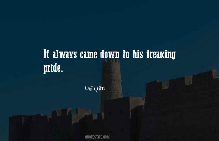 Pride Gets You Nowhere Quotes #5773