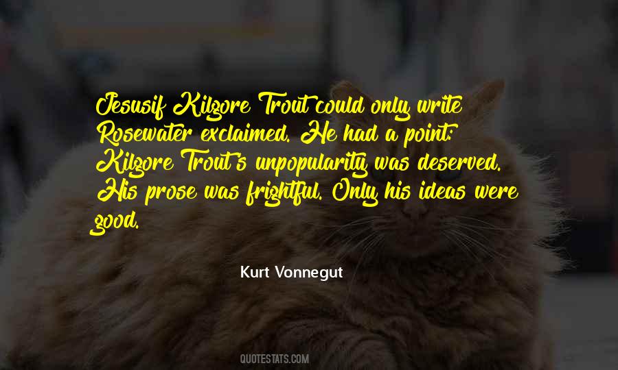 Quotes About Kilgore Trout #1789295