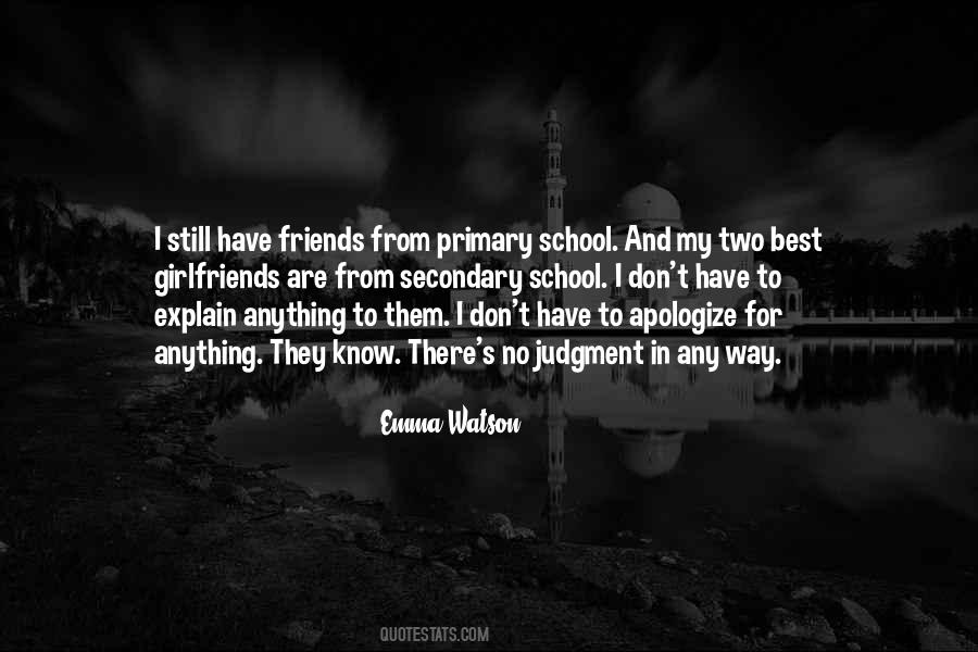 Primary School Best Friends Quotes #464041