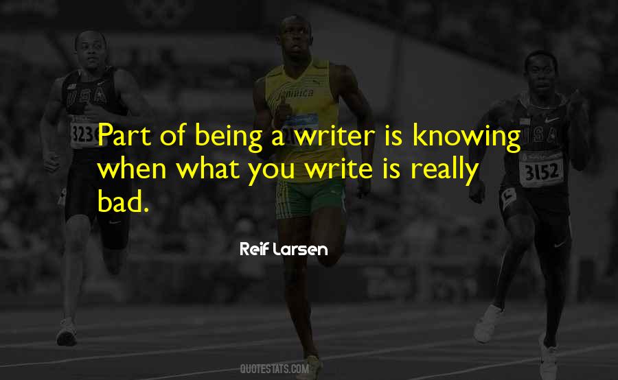 Quotes About Being A Writer #1871266