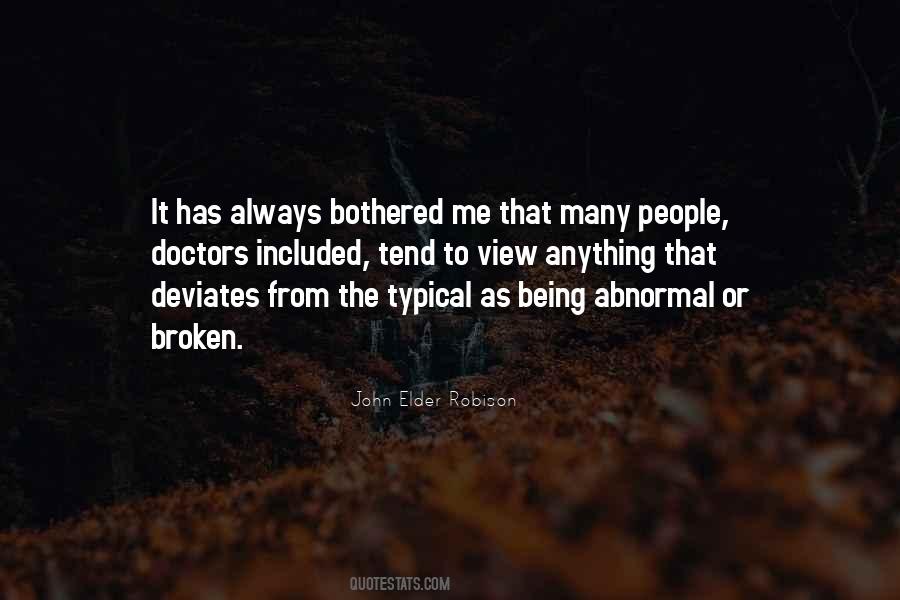 Quotes About Being Abnormal #546375