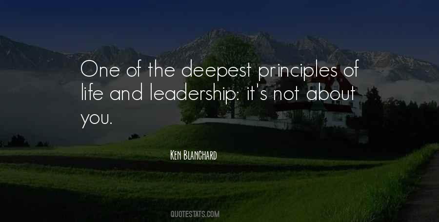 Principles Of Leadership Quotes #1251629