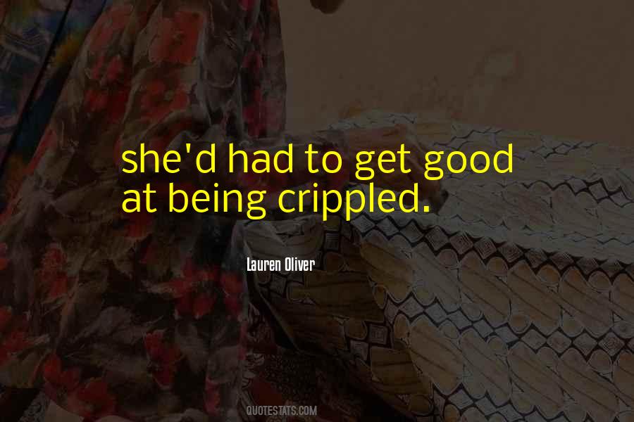Quotes About Being Crippled #310403