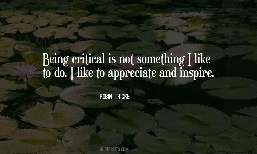 Quotes About Being Critical #1134889