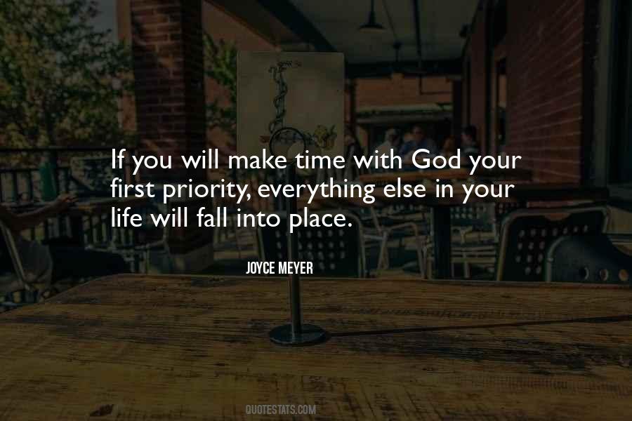 Priority In Your Life Quotes #119015