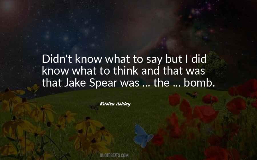 Quotes About Jake #1836043