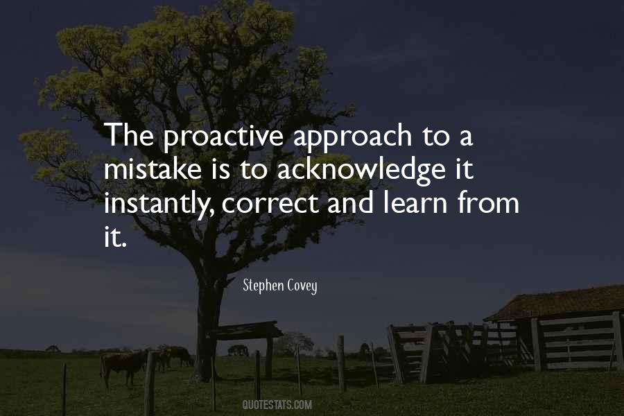 Proactive Approach Quotes #726399