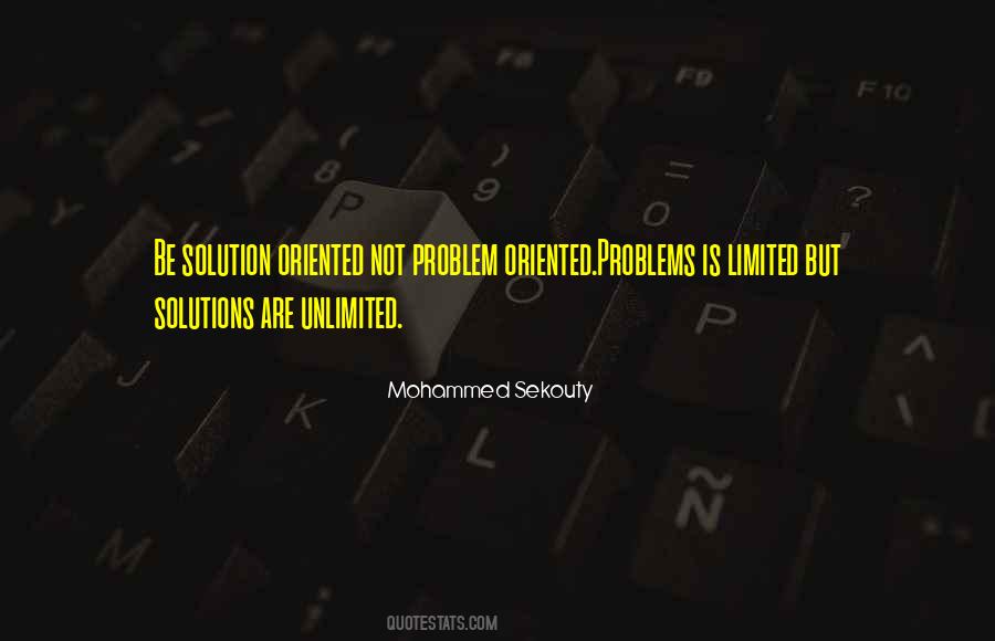 Problem And Solution Quotes #45818