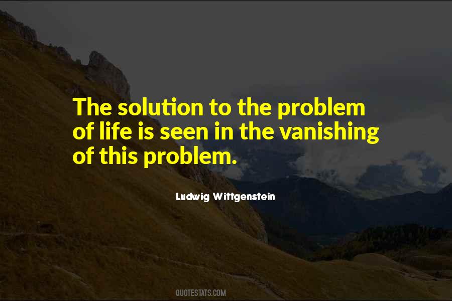 Problem Solution Quotes #34526