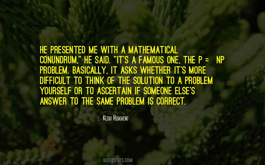 Problem Solution Quotes #79310