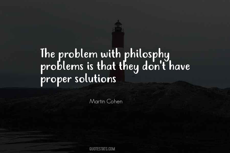 Problems Have Solutions Quotes #1754981