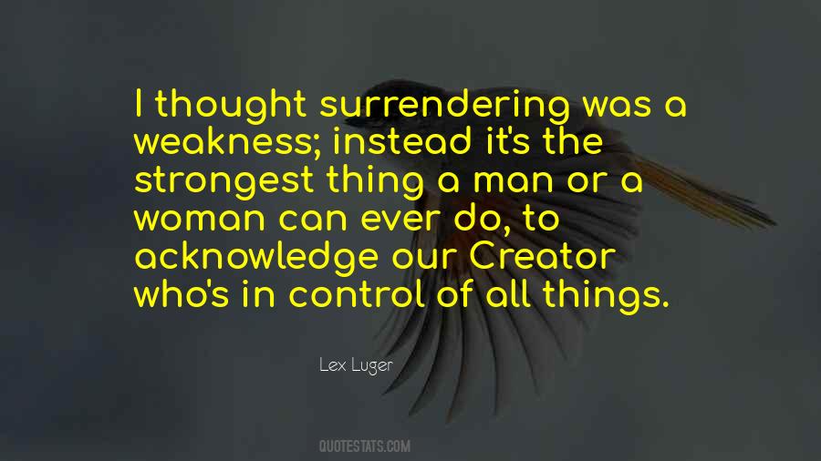 Quotes About Surrendering Control #1466070