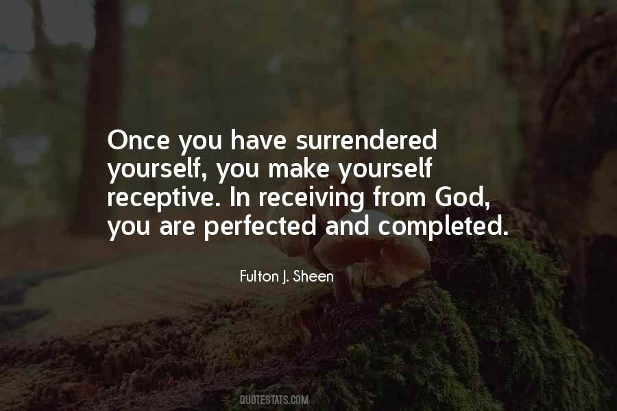Quotes About Surrendered #1104982