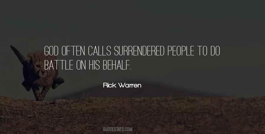 Quotes About Surrendered #1762852