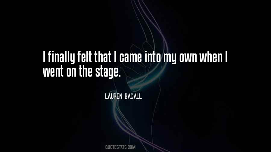 Quotes About Lauren Bacall #270799