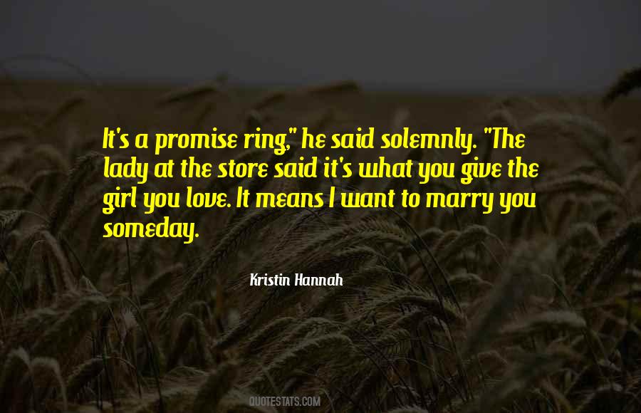 Promise Ring Quotes #1123743