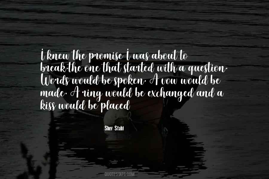 Promise Ring Quotes #1673596