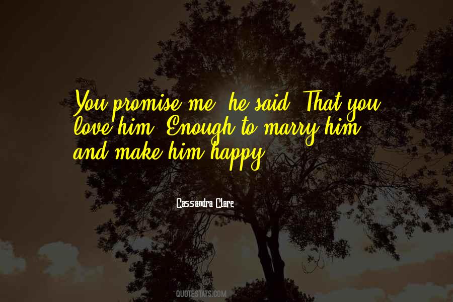 Promise To Love Me Quotes #211673