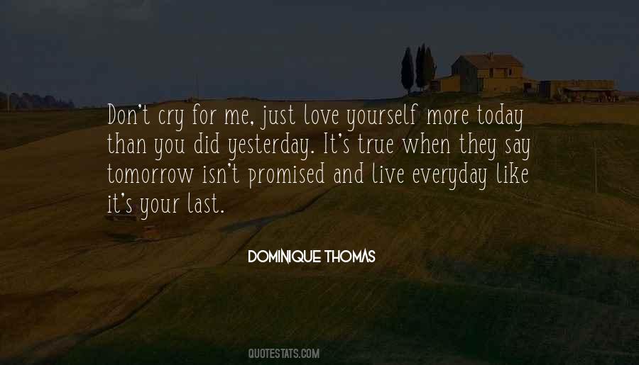 Promised Tomorrow Quotes #1678121