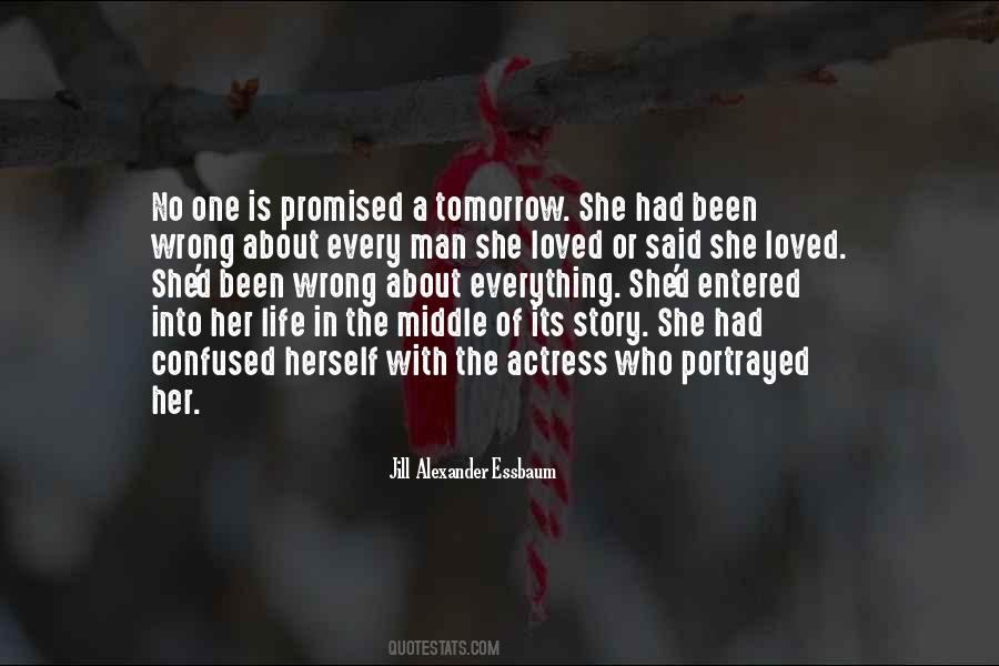 Promised Tomorrow Quotes #1773925