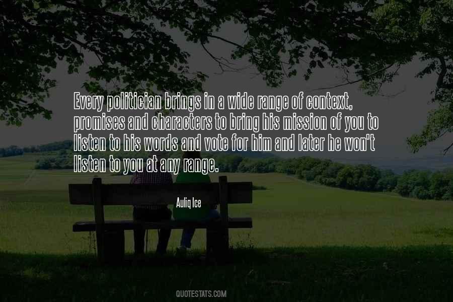 Promises Are Just Words Quotes #108491