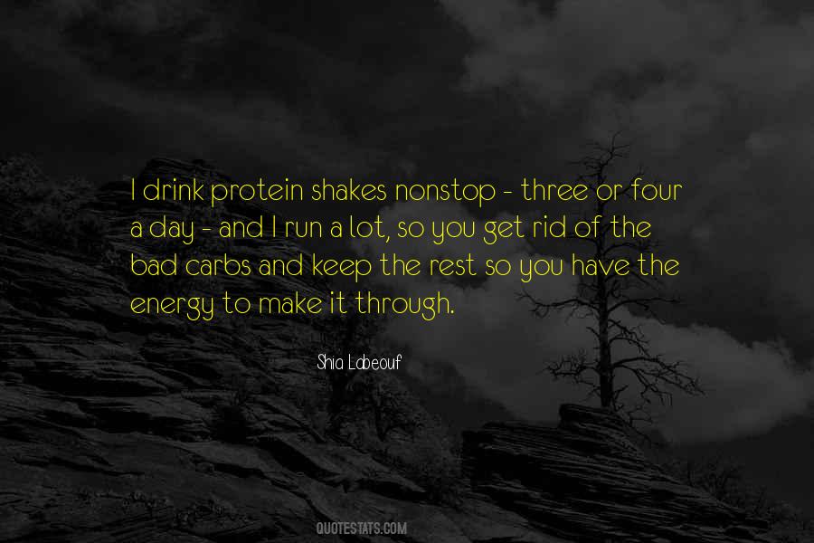 Protein Shakes Quotes #839507