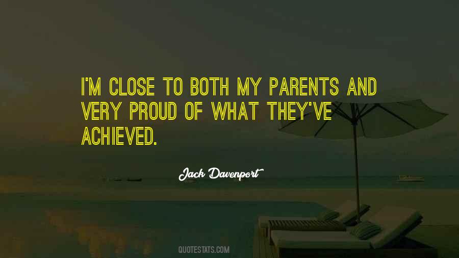 Proud Of My Parents Quotes #134193