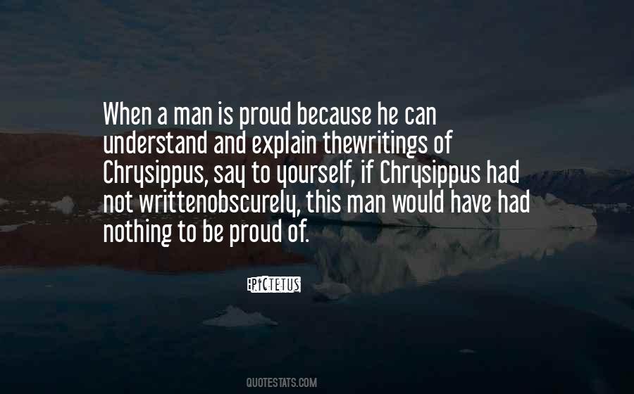 Proud To Be A Man Quotes #302221