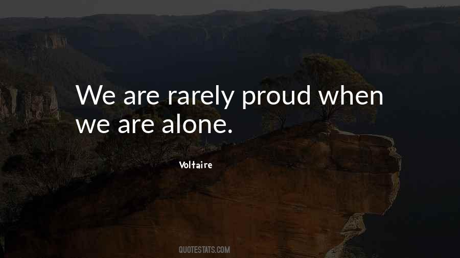 Proud To Be Alone Quotes #1299598
