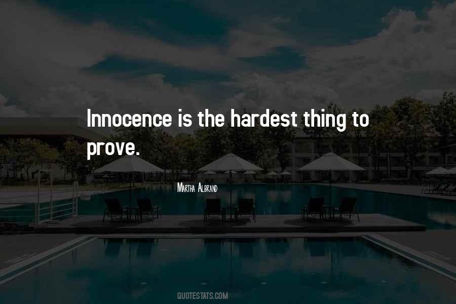 Prove Innocence Quotes #1523538