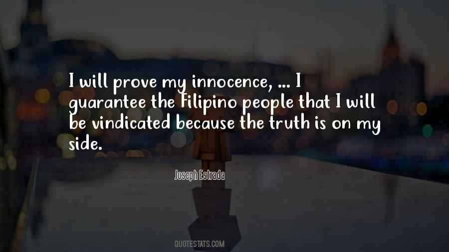 Prove Innocence Quotes #1879224