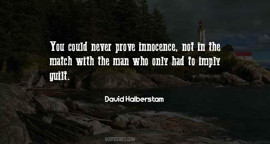 Prove Innocence Quotes #85722