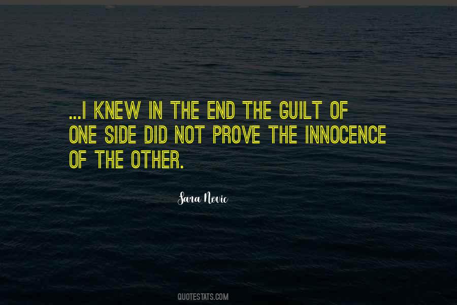 Prove Your Innocence Quotes #1843146
