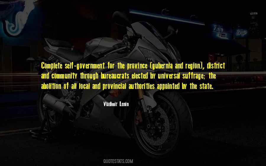 Provincial Government Quotes #775474