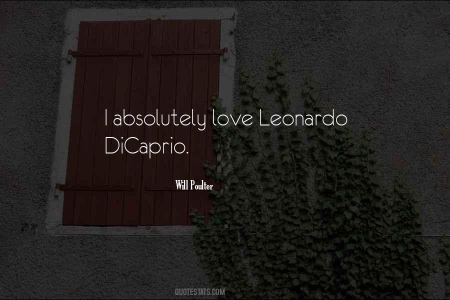 Quotes About Leonardo Dicaprio #1830741