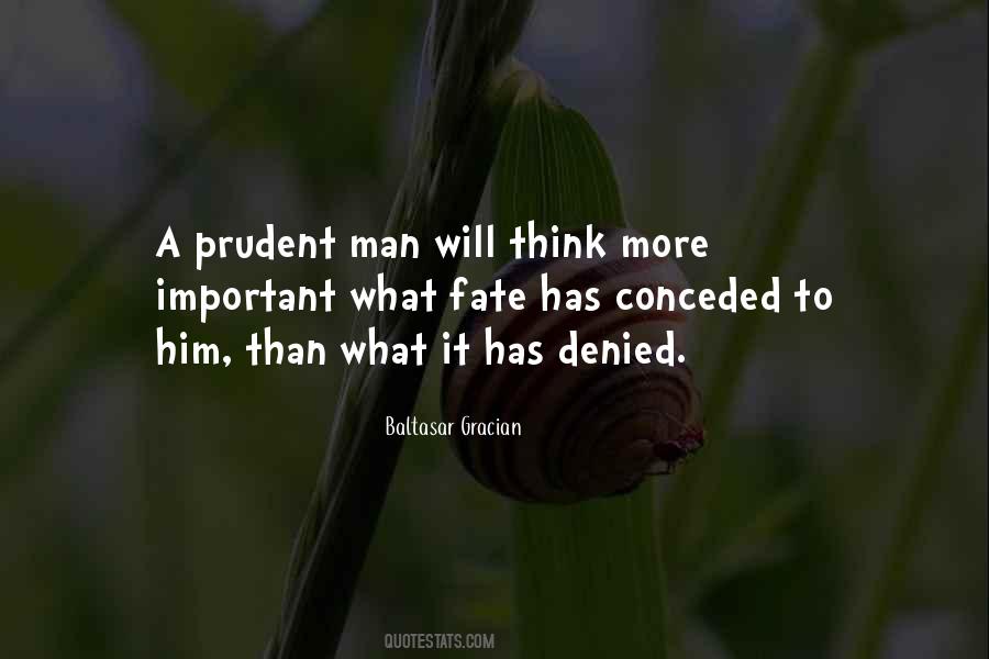 Prudent Man Quotes #830391