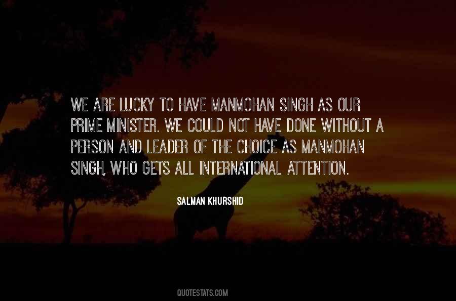 Quotes About Manmohan Singh #1708592