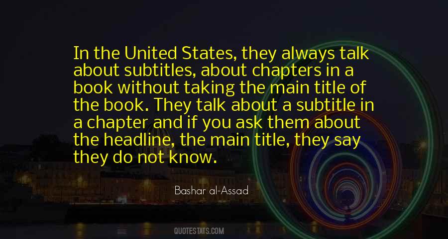 Quotes About Bashar Al Assad #1243272