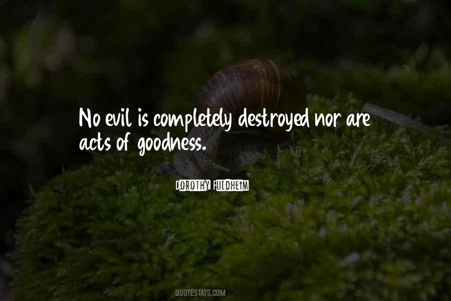 Quotes About Acts Of Evil #1173118