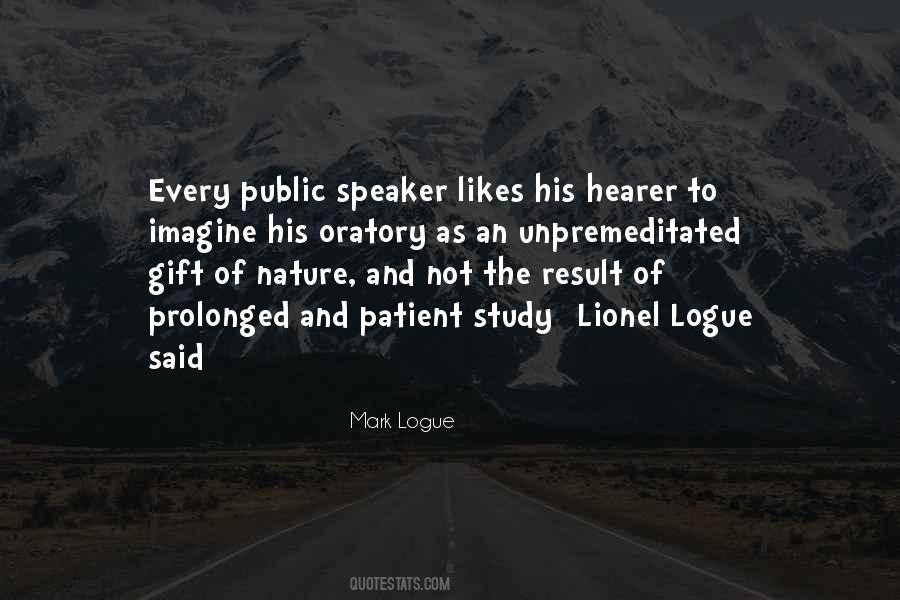 Public Speaker Quotes #1190738