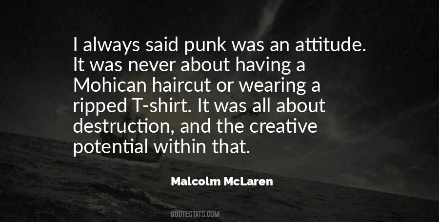 Punk Attitude Quotes #370452