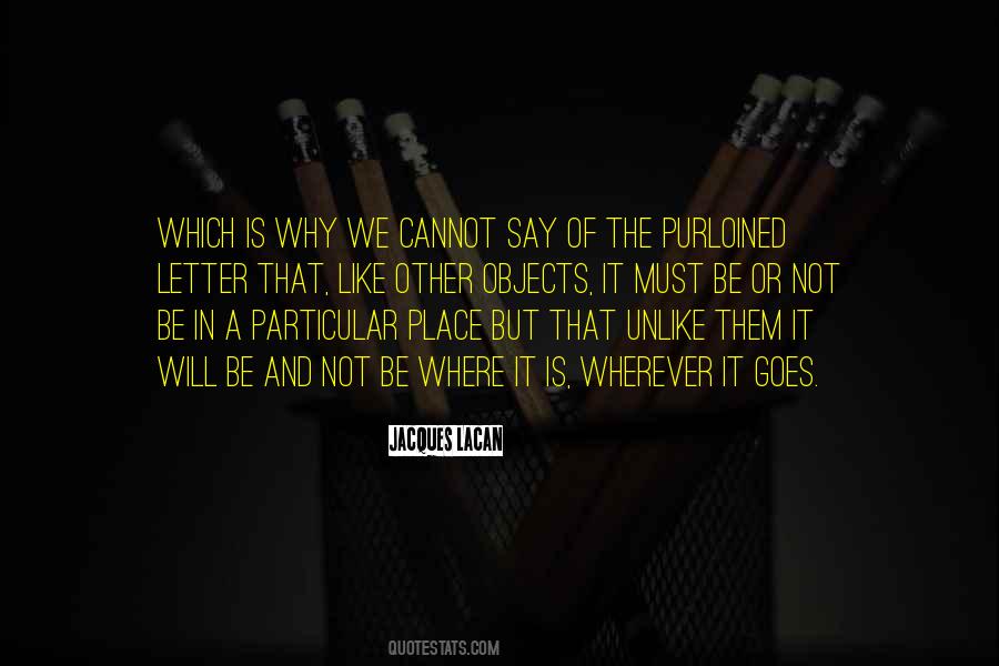 Purloined Letter Quotes #1162067