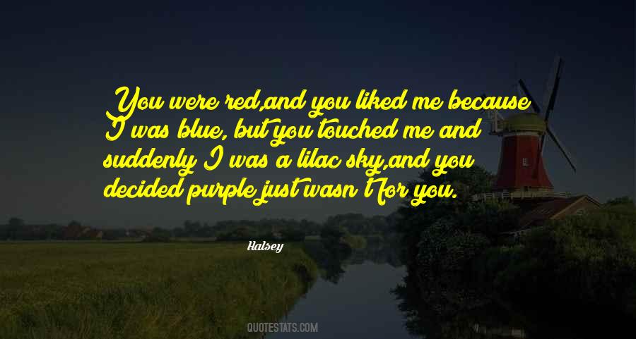 Purple And Blue Quotes #1067346
