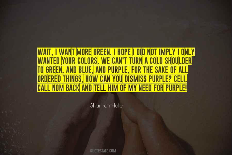 Purple And Blue Quotes #774624