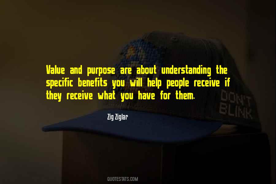 Purpose And Value Quotes #1235152