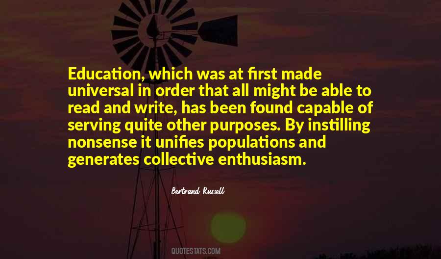 Purposes Of Education Quotes #1139061